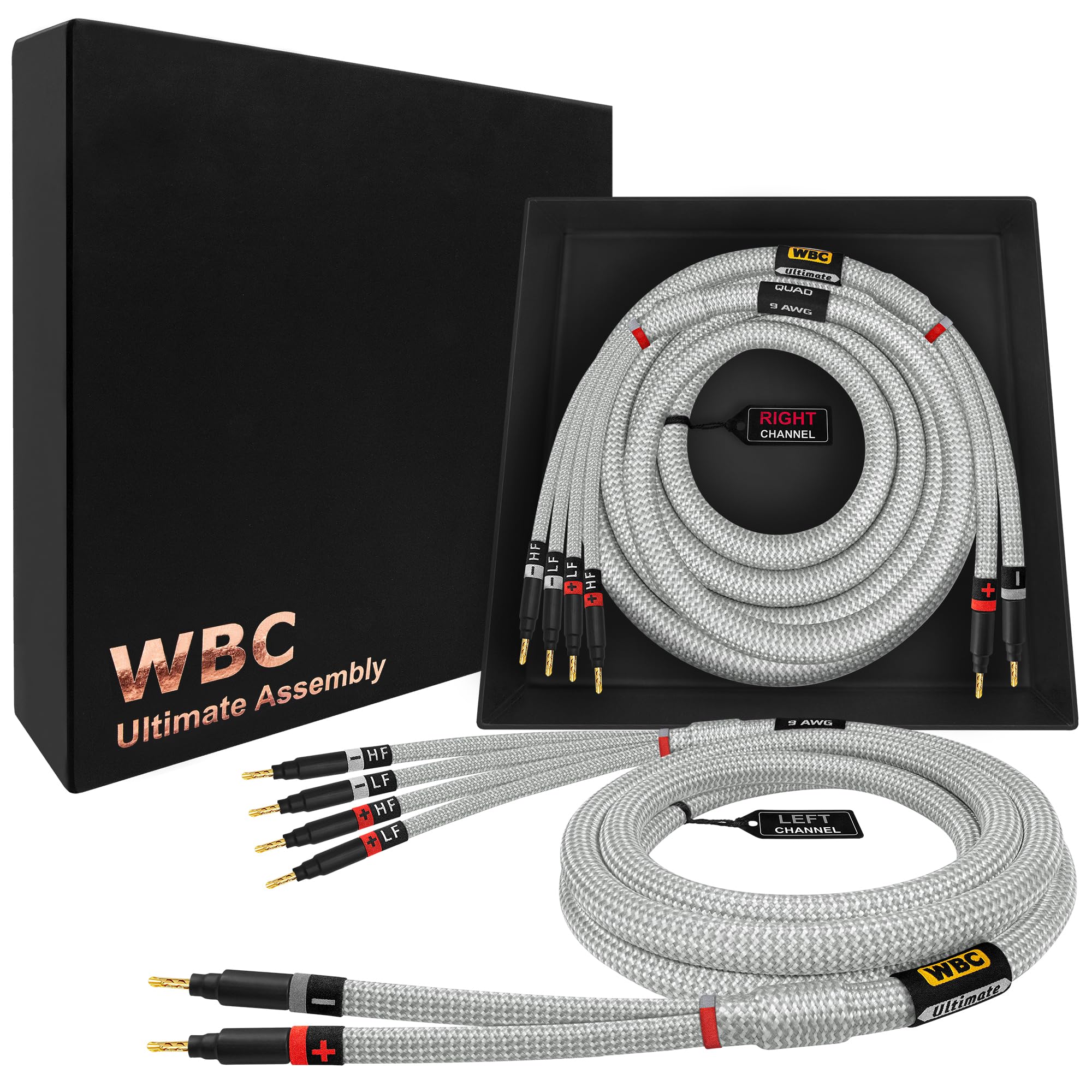 WORLDS BEST CABLES 3.5 Meter ULTIMATE, 9 AWG, Ultra-Pure OFC