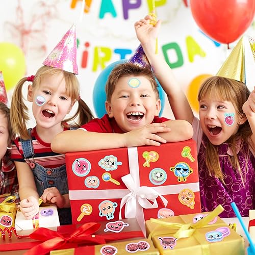 Miniatura 6 de 36 hojas de 588 calcomanías olorosas para rascar y oler, 9 aromas diferentes, calcomanías de recompensa de alimentos de frutas, suministros