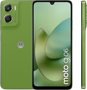 Moto G06 4 64 4G, capteur Principal de 50MP, écran 6,88″, Batterie Longue durée, 5200 mAH, Tendril Vert