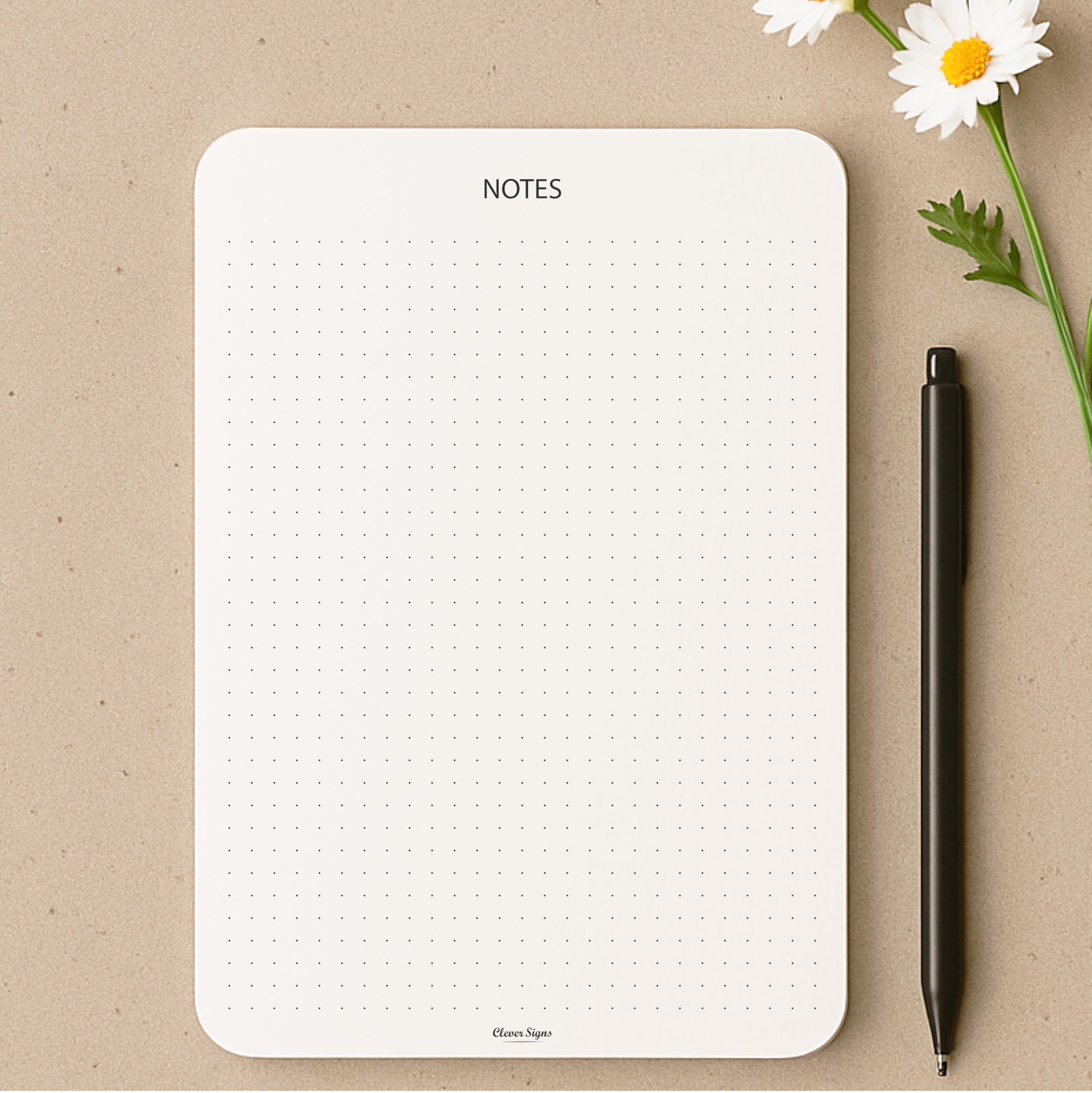 Bloc-notes A5 pour bureau et maison avec 50 feuilles de papier de qualité - 7