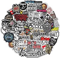 Vista 1 de BulbaCraft Pegatinas Legendarias de Bandas de Rock – Adhesivos de Vinilo para Laptop de Heavy Metal - Pegatinas de Bandas de Vinilo para Adultos