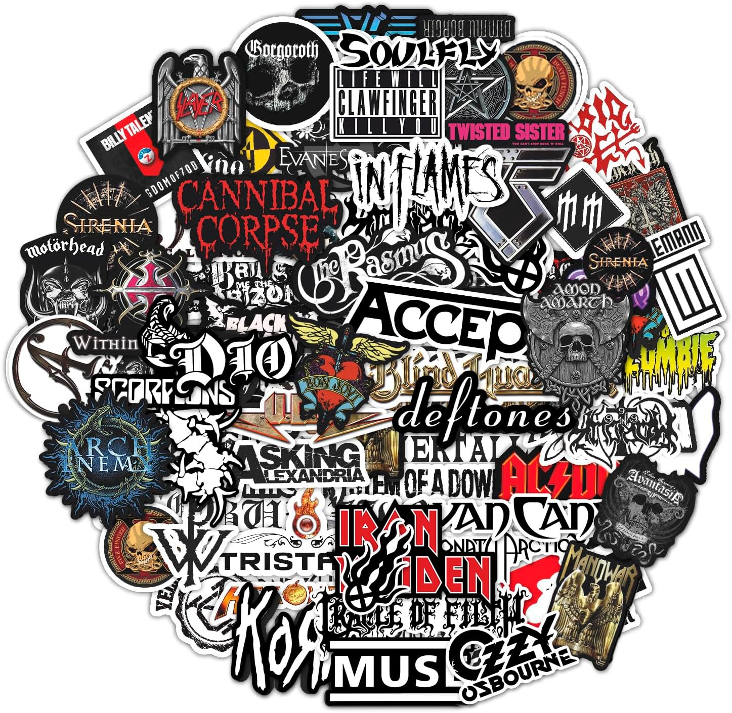 BulbaCraft Music Rock Band Stickers