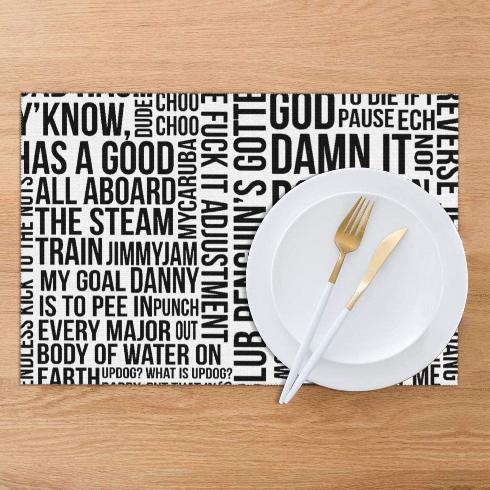 Amazon.co.jp: 英語 ランチョンマット 食卓マット プレース