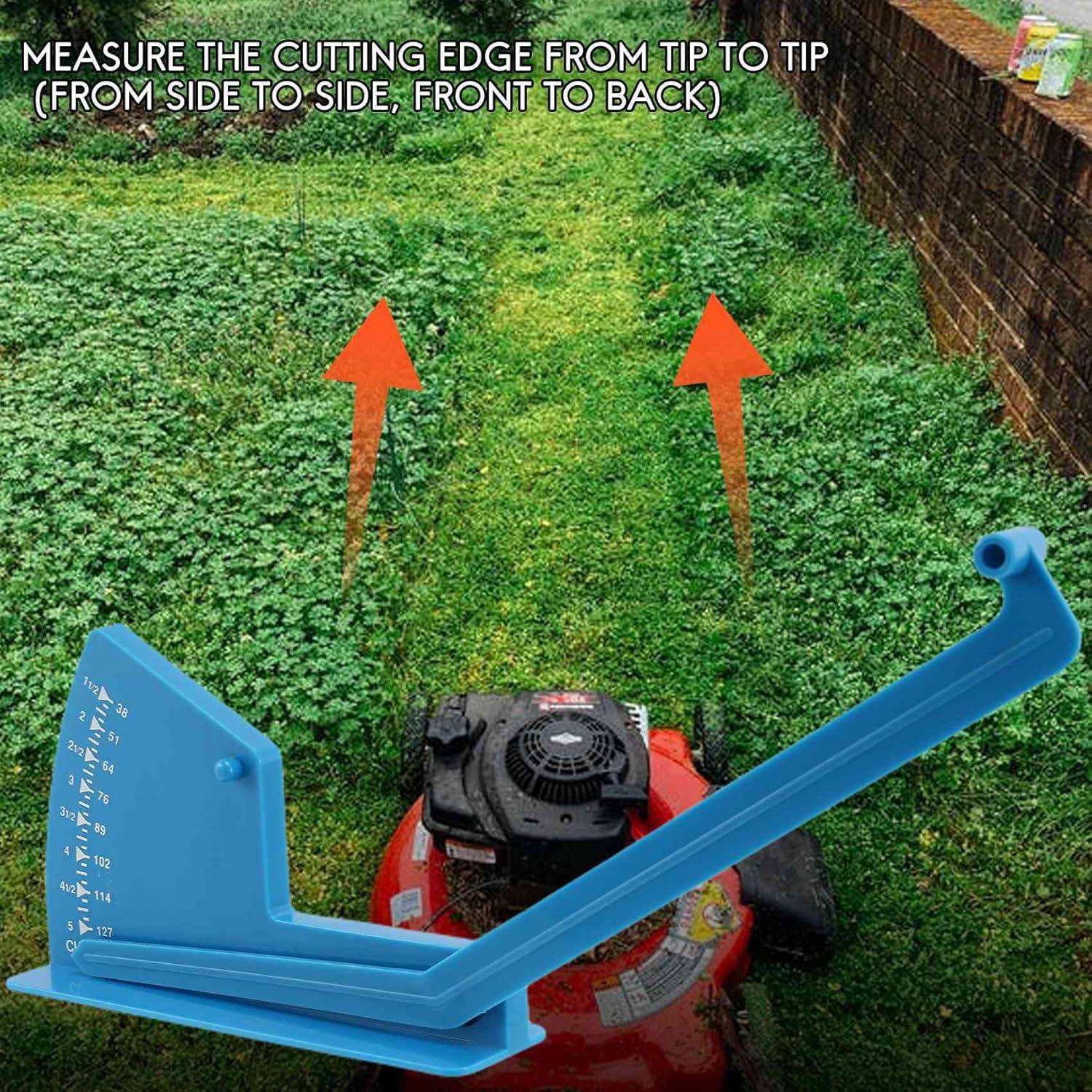 review Beatae 1 Set of 2 Mower Deck Leveling Gauge, Lawn Mower Deck Ruler Equipment Depth Leveler Gage for Garden Tractors Weeder