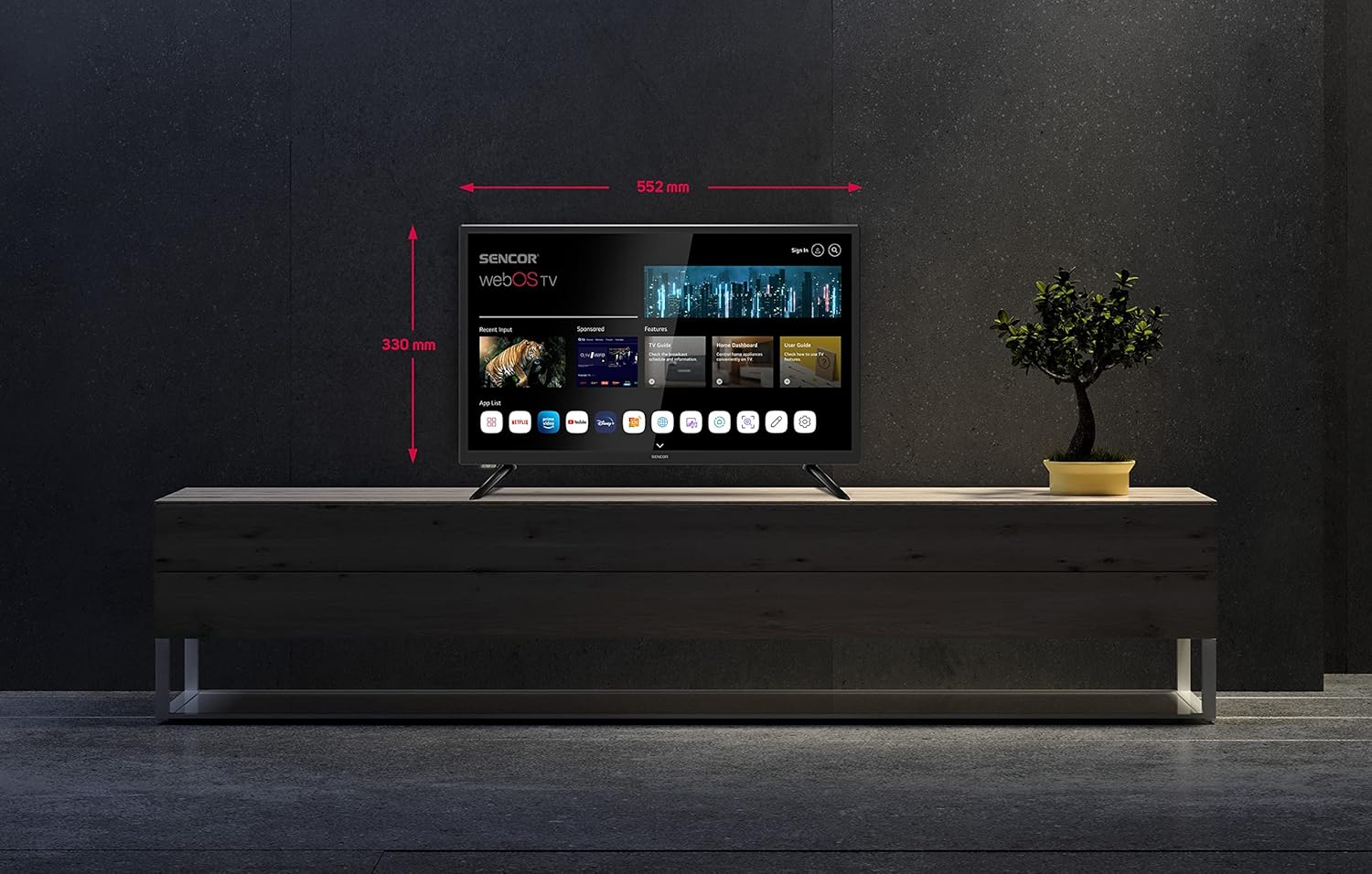 Sencor Smart TV HD 24 pollici - TV 60cm ad alta definizione, Dolby Digital Plus, ThinQ AI e assistente vocale Google/Alexa, APP, Netflix, Disney+ e molto altro ancora... Sencor Smart TV HD 24 pollici - TV 60cm ad alta definizione, Dolby Digital Plus, ThinQ AI e assistente vocale Google/Alexa, APP, Netflix, Disney+ e molto altro ancora...