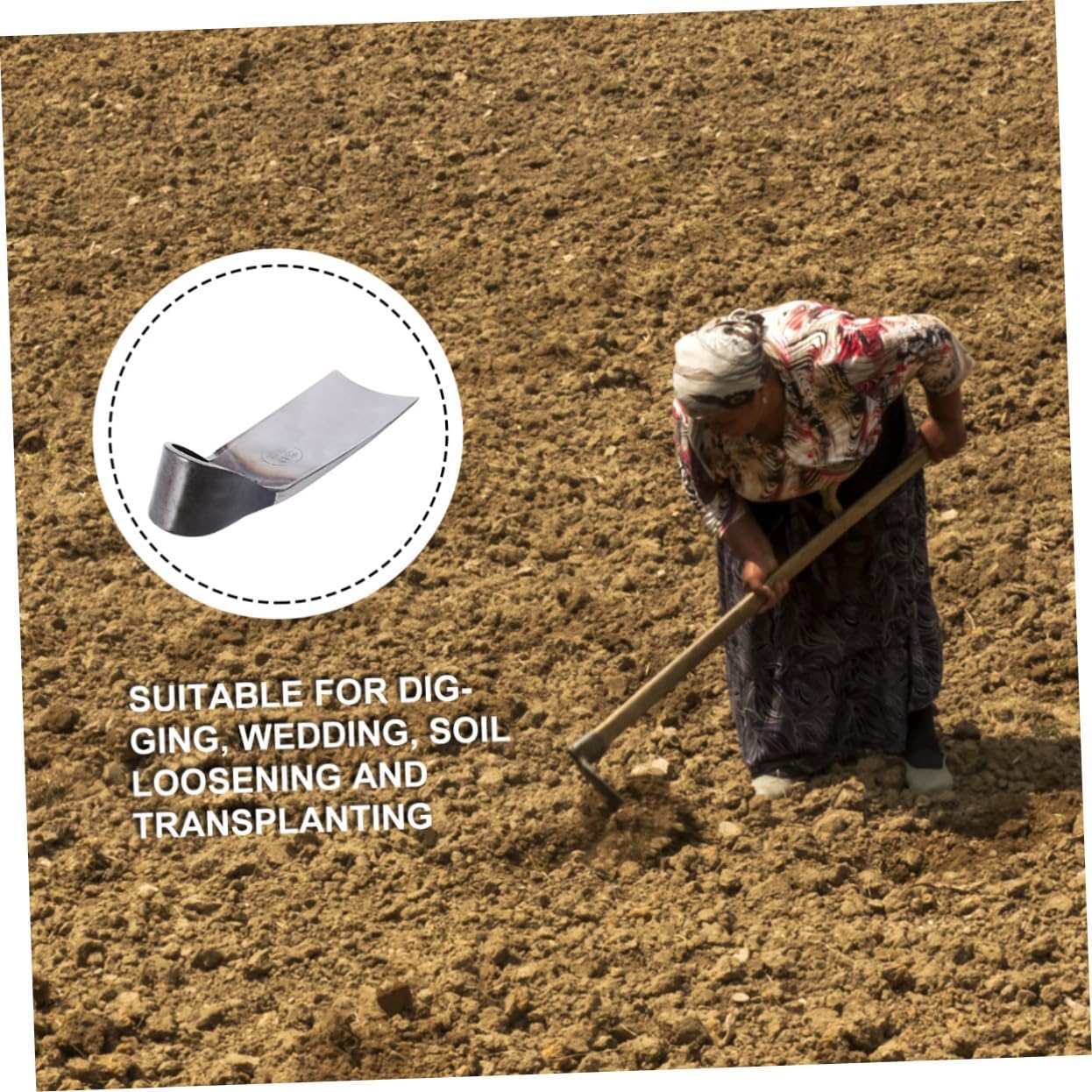 UPKOCH Replacement Hoe Head for Gardening Wide Blade Tool for Soil Loosening Digging and Weeding Compact for Home and Farm Use