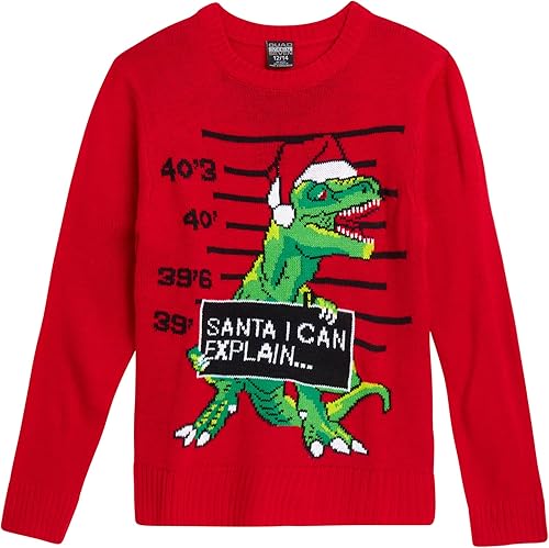Quad Seven Suéter feo de Navidad para niños - Novedad de Navidad para fiestas (4-18)