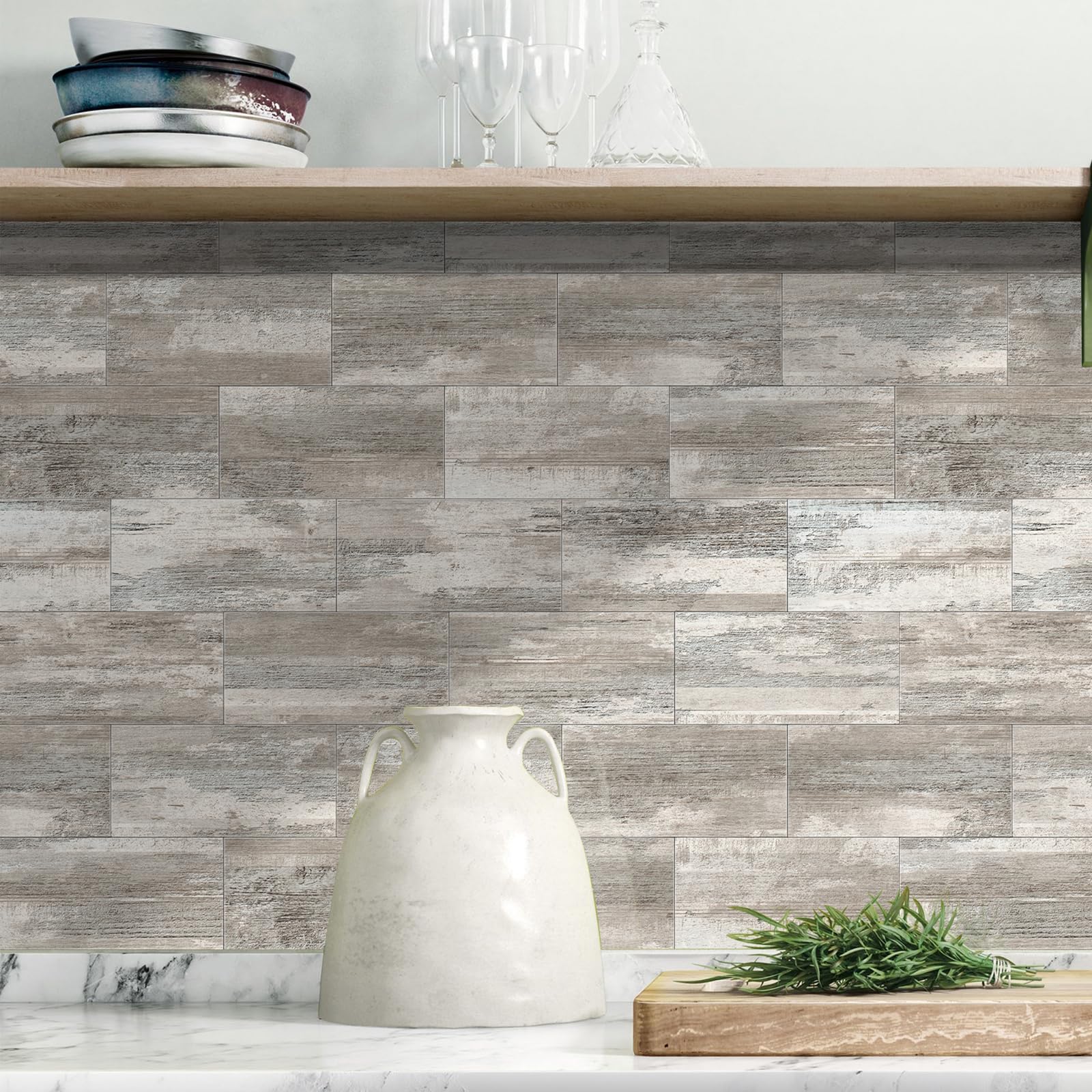 View of Wood Plank Backsplash Bathroom 21 Stunning Bathroom Backsplash Ideas