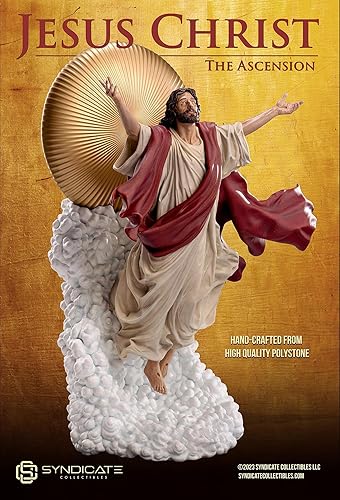 Miniatura 5 de La Ascensión de Jesucristo Escala 1:4 Escultura de Estatua de Polystone Premium | Edición de bata roja a escala 1:4