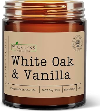Wickless Candles for Candle Warmer Lamp, Many Scents to Choose, 100% Non-Toxic Soy Wax, Scented Candle Melts for Warming Plate, Handmade in The USA White Oak & Vanilla