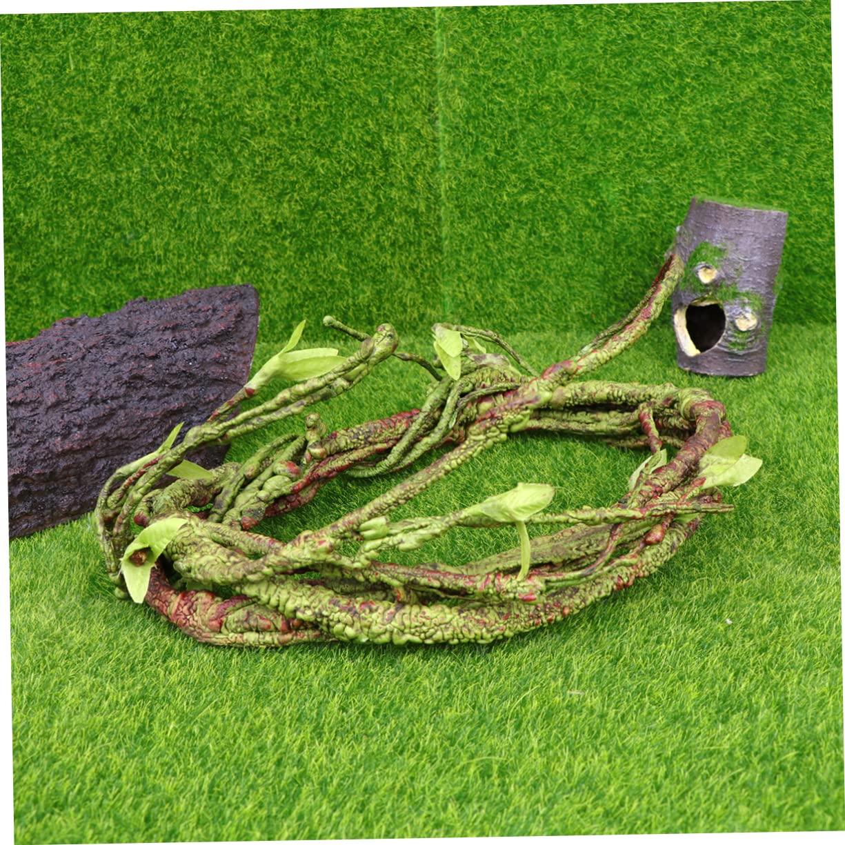 3pezzi Rattan Simulato Per Paesaggi Reptili Viti Artificiali Per Terrari Decorazione Per Habitat Di Rettili e Flessibile Per Lucertole e Altri Animali Esotici
