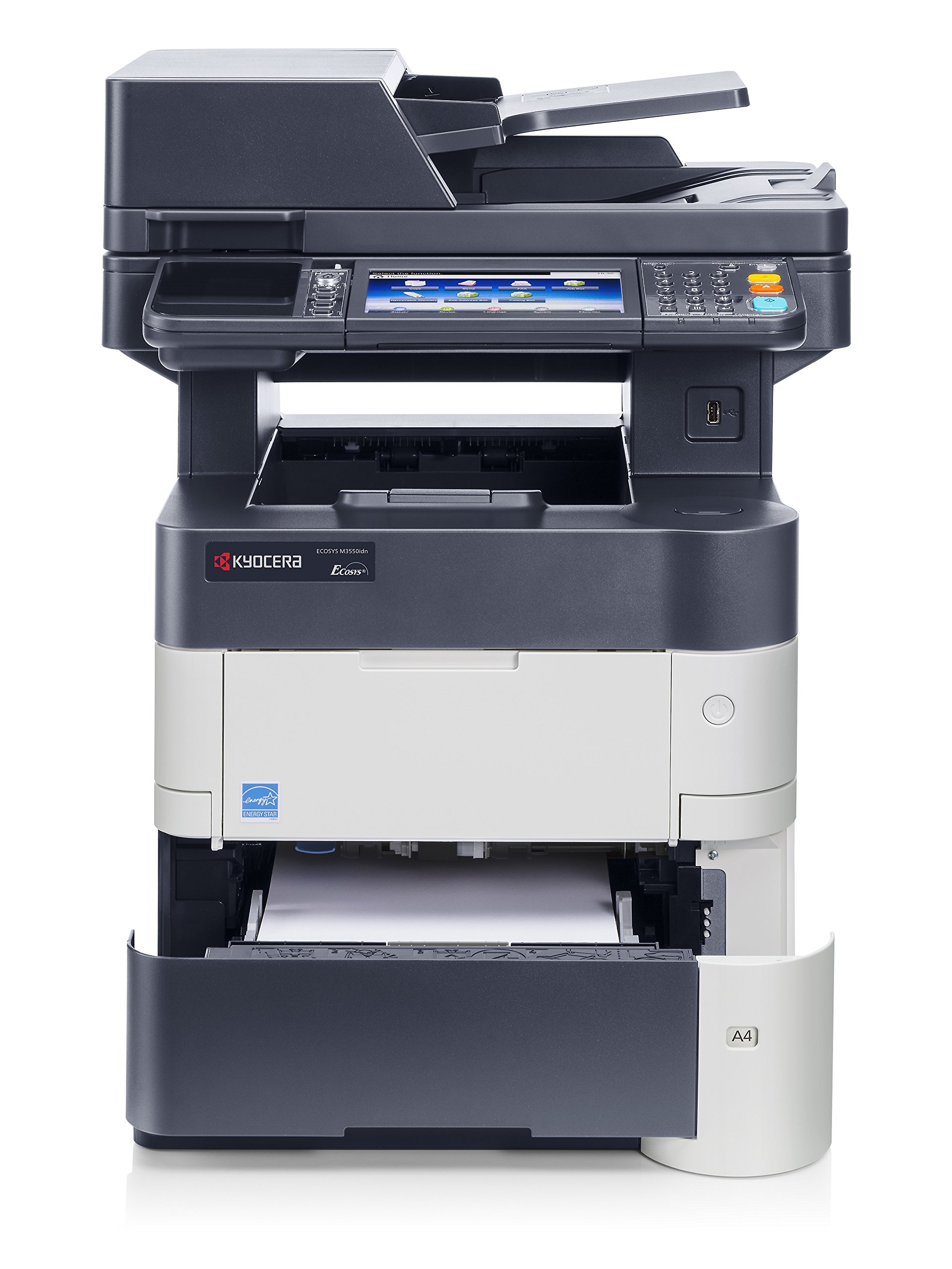 Kyocera Ecosys M3550idn Laser Multifunktionsgerät (Scanner, Kopierer, Drucker, USB 2.0) grau