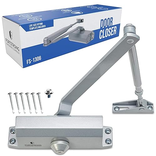 Automatic Door Closer (Silver), FS-1306 Residential Hydraulic Auto Door Closer,