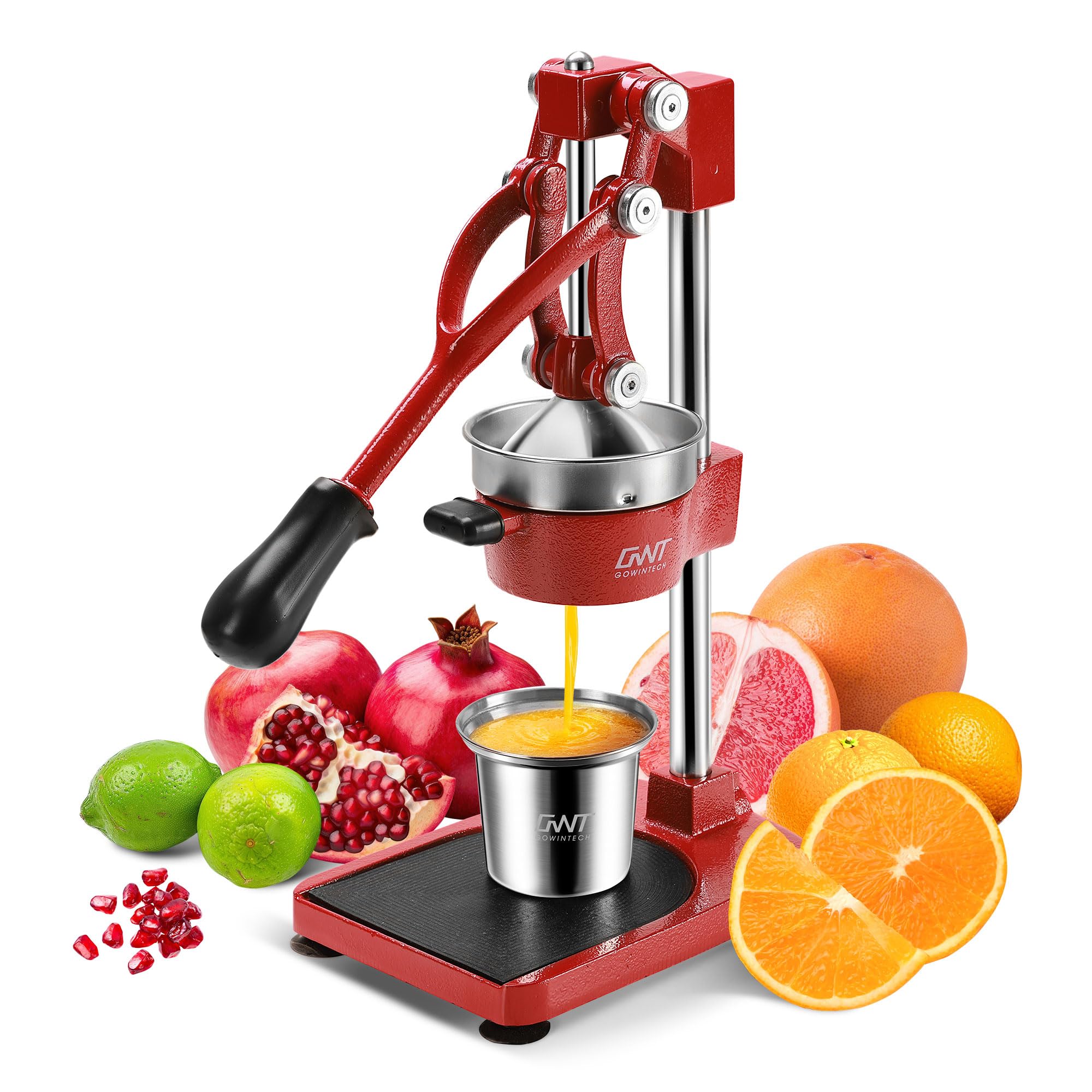 18 Inch Height Commercial Heavy Duty Cast Iron Hand Press Manual Orange Citrus Lemon Lime Grapefruit Pomegranate Fruit