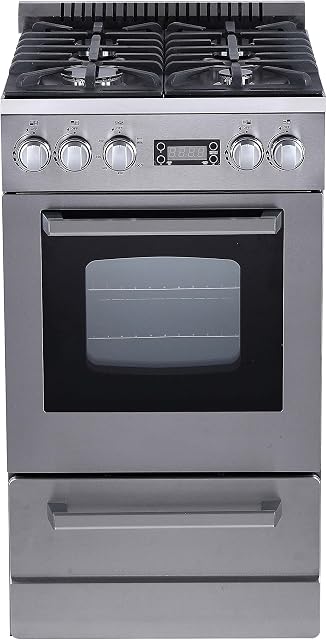 Avanti DGR20P3S DGR20P Elite Series 20" Gas Range Oven, in Stainless Steel, Gray