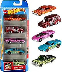 Pacote 5 Carros Sortidos, Hot Wheels, Mattel, Multicor - não é possível escolher as cores