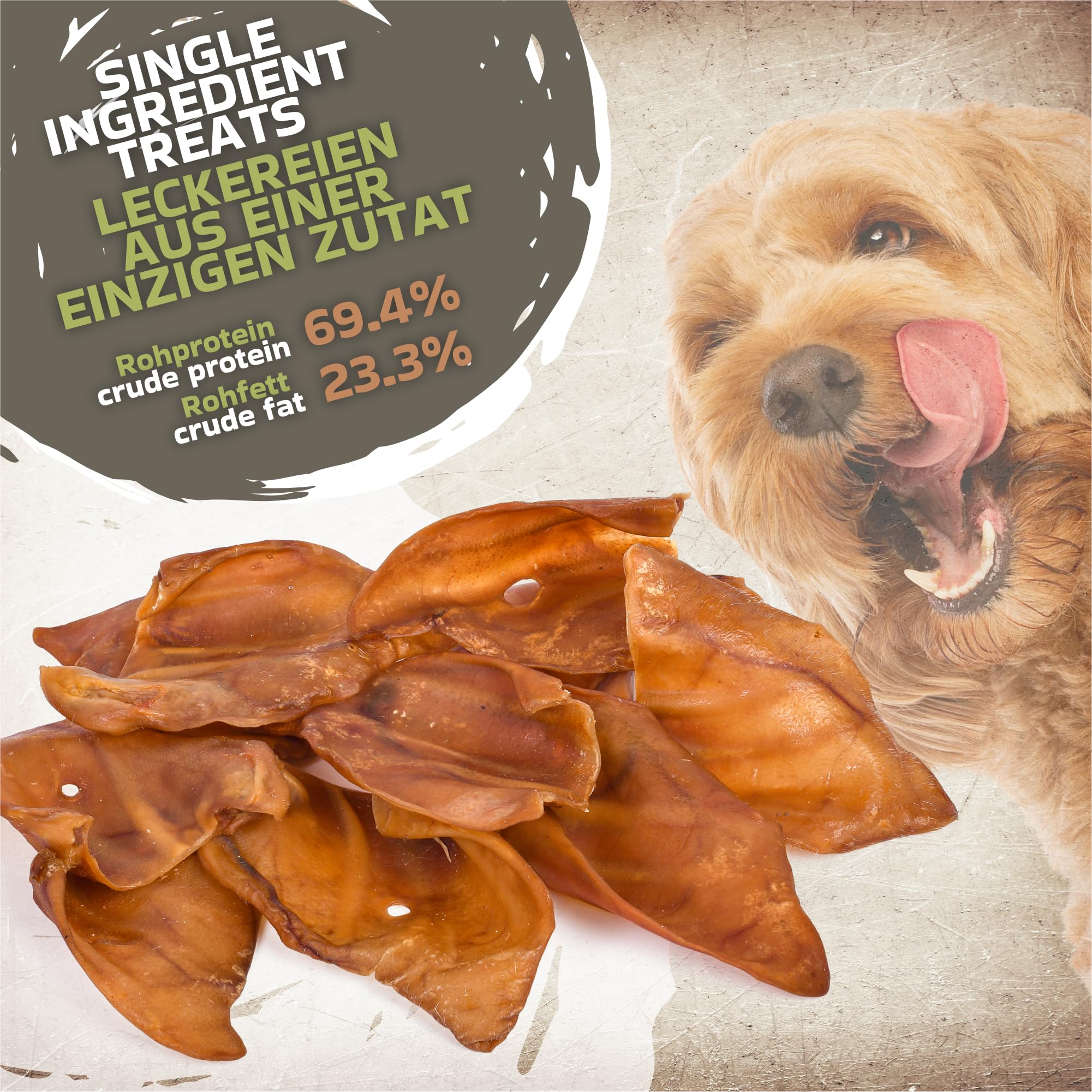 Pig Ears for Dogs 10 pcs (400g), 10 count (Pack of 1) - Image 3