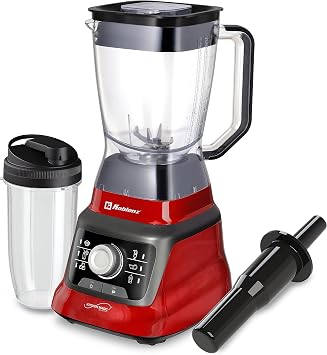 Koblenz Bob Countertop Blender, 1400W, 68 oz, Black/Red, LKM-9608