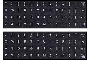 2-Pack English Keyboard Stickers: The Essential Keycap Upgrade