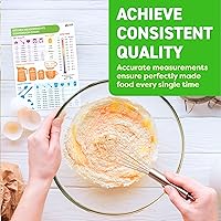 Vista 2 de Imán de conversión de cocina – Tabla de conversión de mediciones – Suministros para hornear Accesorios para hornear Gadgets de cocina – Regalos