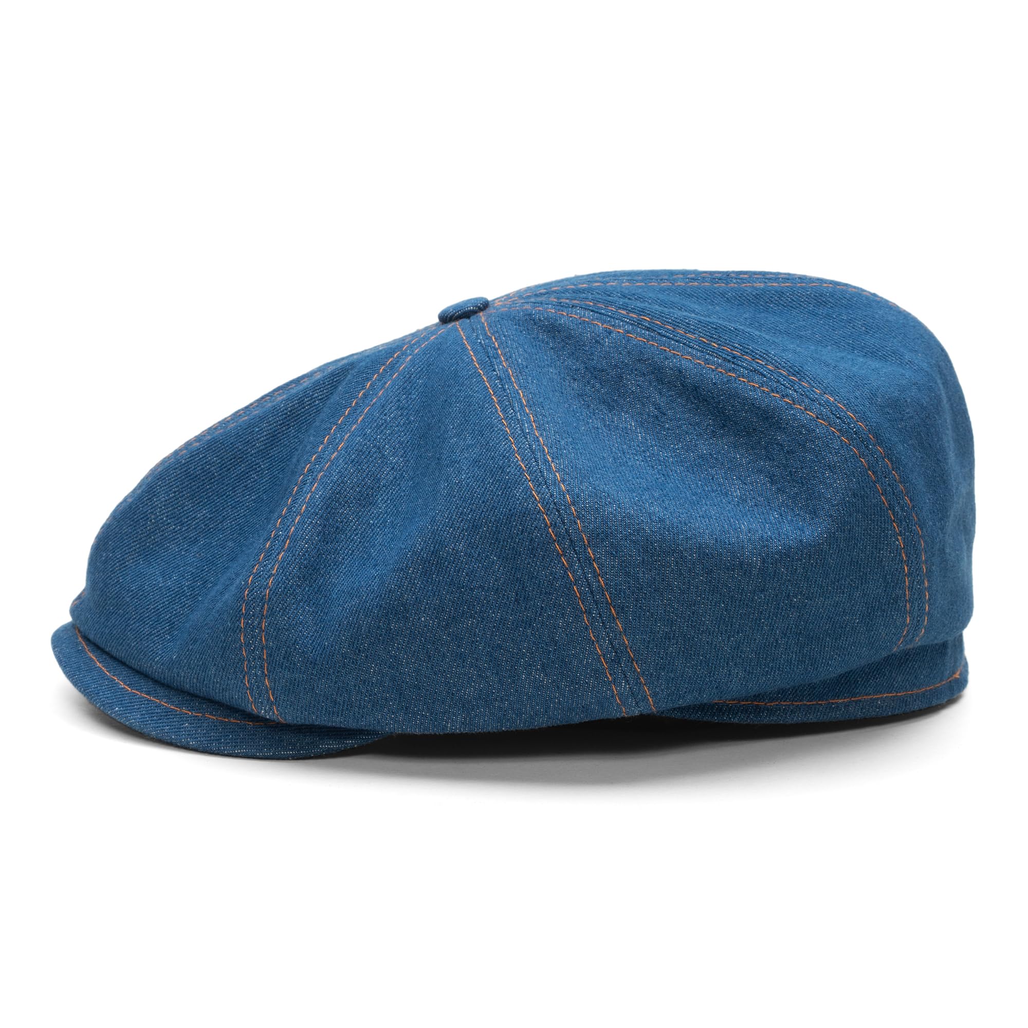 Sterkowski Modell Shelby | Denim Schiebermütze für Herren und Damen | Luftdurchlässige Luftig Newsboy Cap