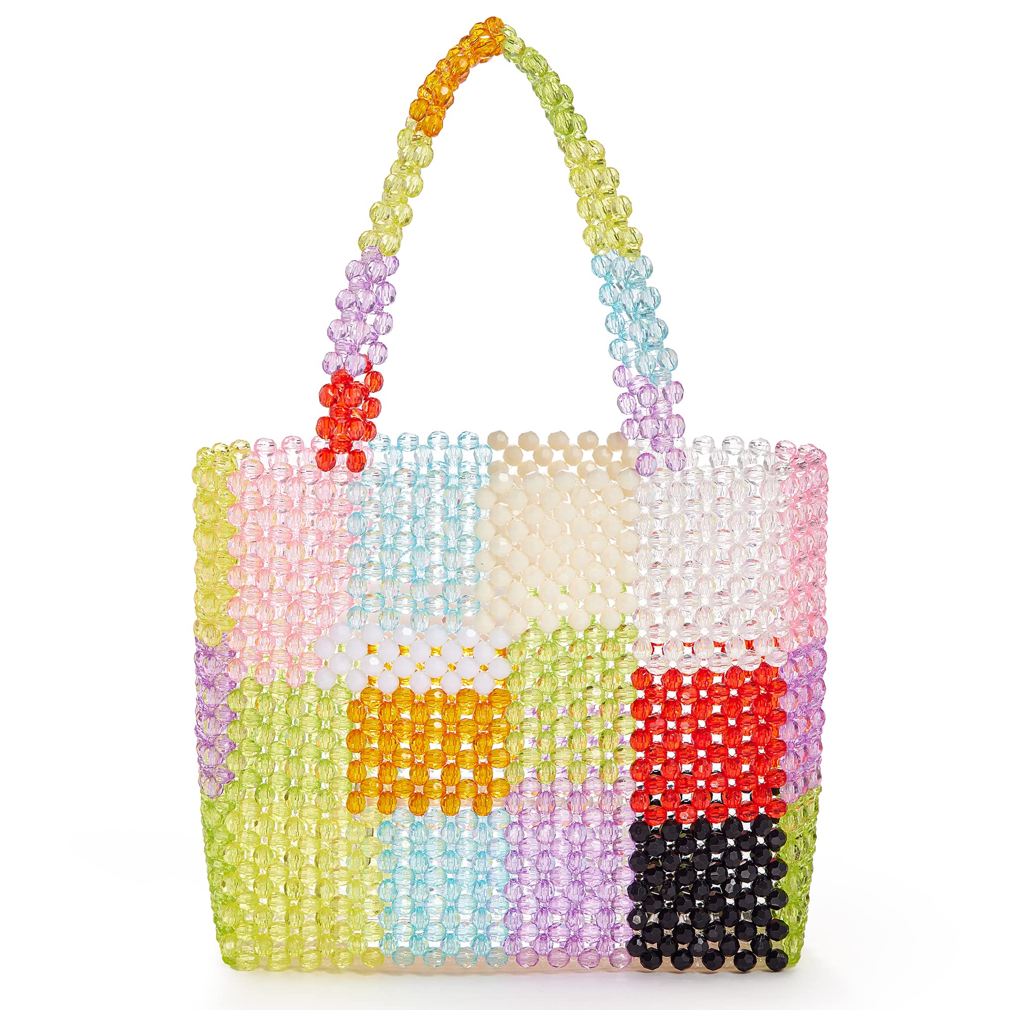 Grandxii Beaded Bag Summer Beach Bag Acrylic Handbags Handmade