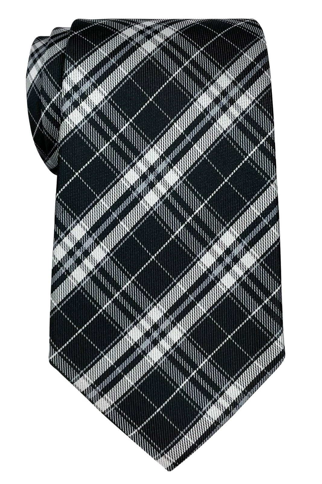 Retreez Stylish Plaid Checkered Woven Microfiber Men's Tie