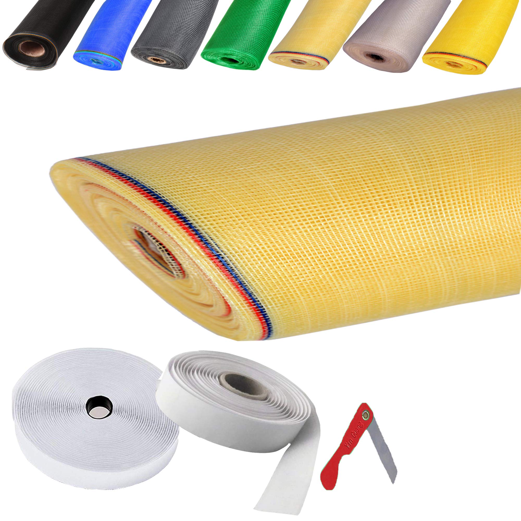 UR LITTLE SHOP Fiberglass Mosquito Net for Windows 4/9 Feet (120/270 Cm) 48/108 Inches 1 Year Guarantee Without Stitching (Ivory Color) 200GSM-image-12