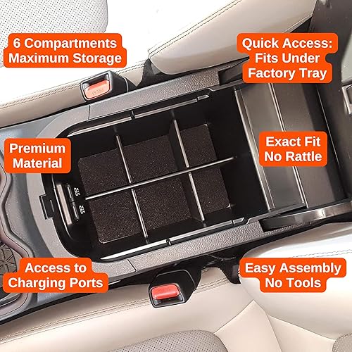 Miniatura 5 de Vehicle OCD - Organizador de consola central para Toyota RAV4 (2019-2024) - Fabricado en Estados Unidos