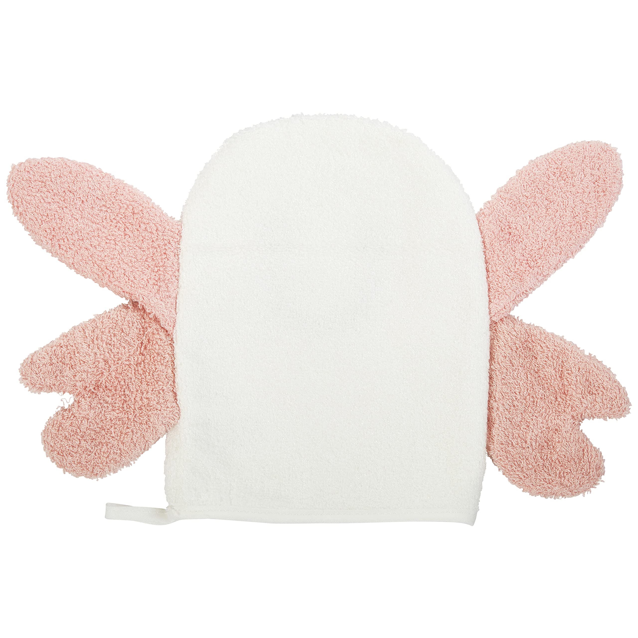 C.R. Gibson BMIT-24246 Gant de toilette pour bébé, 100 % coton, motif papillon mignon, unisexe, 16,8 cm de large x 19,1 cm de long, multicolore
