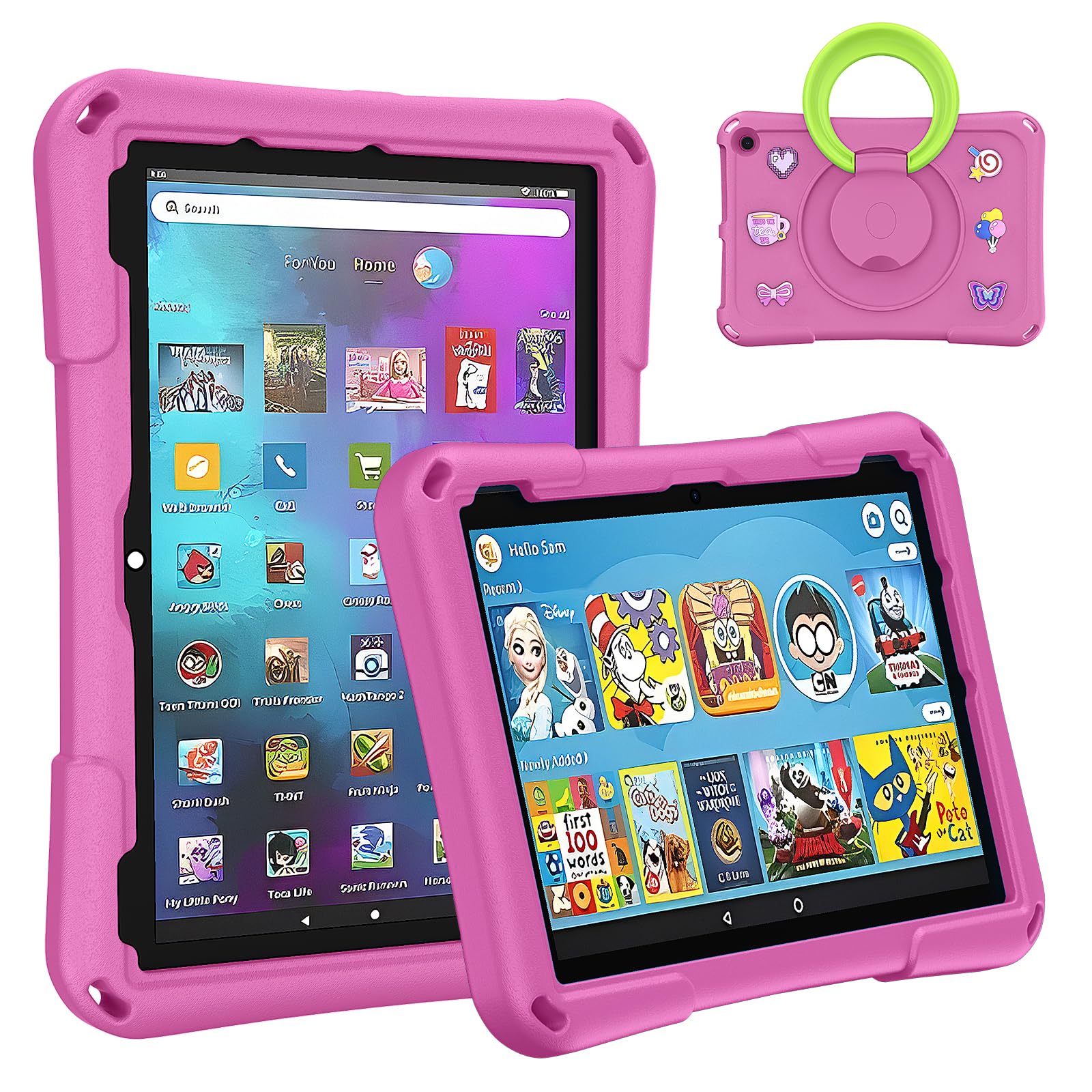 Amazon.com: Pink-Tablet 10 Case and Cover for Kids （Compatible
