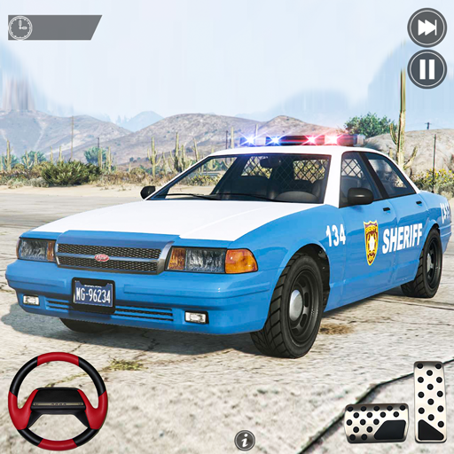 Polizeiauto-Verfolgungsjagd Crime Vegas Fahrsimulator: Stadtpolizei jagt echte Gangster-Mafia gegen Polizeiauto-Rennspiele