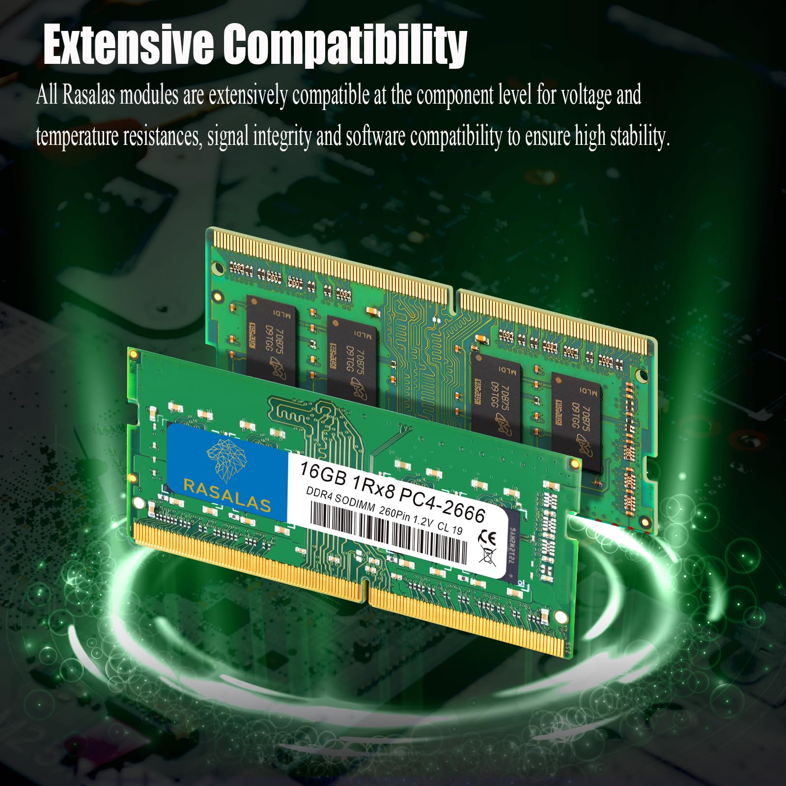 RASALAS DDR4 SODIMM 16GB 2666MHz 2枚 【公式通販】
