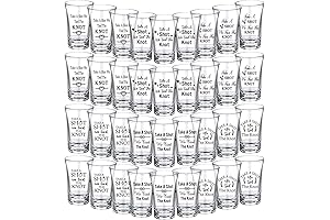 Cunhill 36 Packs Tied the Knot Wedding Favor Shot Glasses