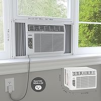 Vista 3 de DRWHC122XNA1 - Aire acondicionado de ventana de 12,000 BTU 230V con calefacción suplementaria de 11000 BTU y control remoto, color blanco