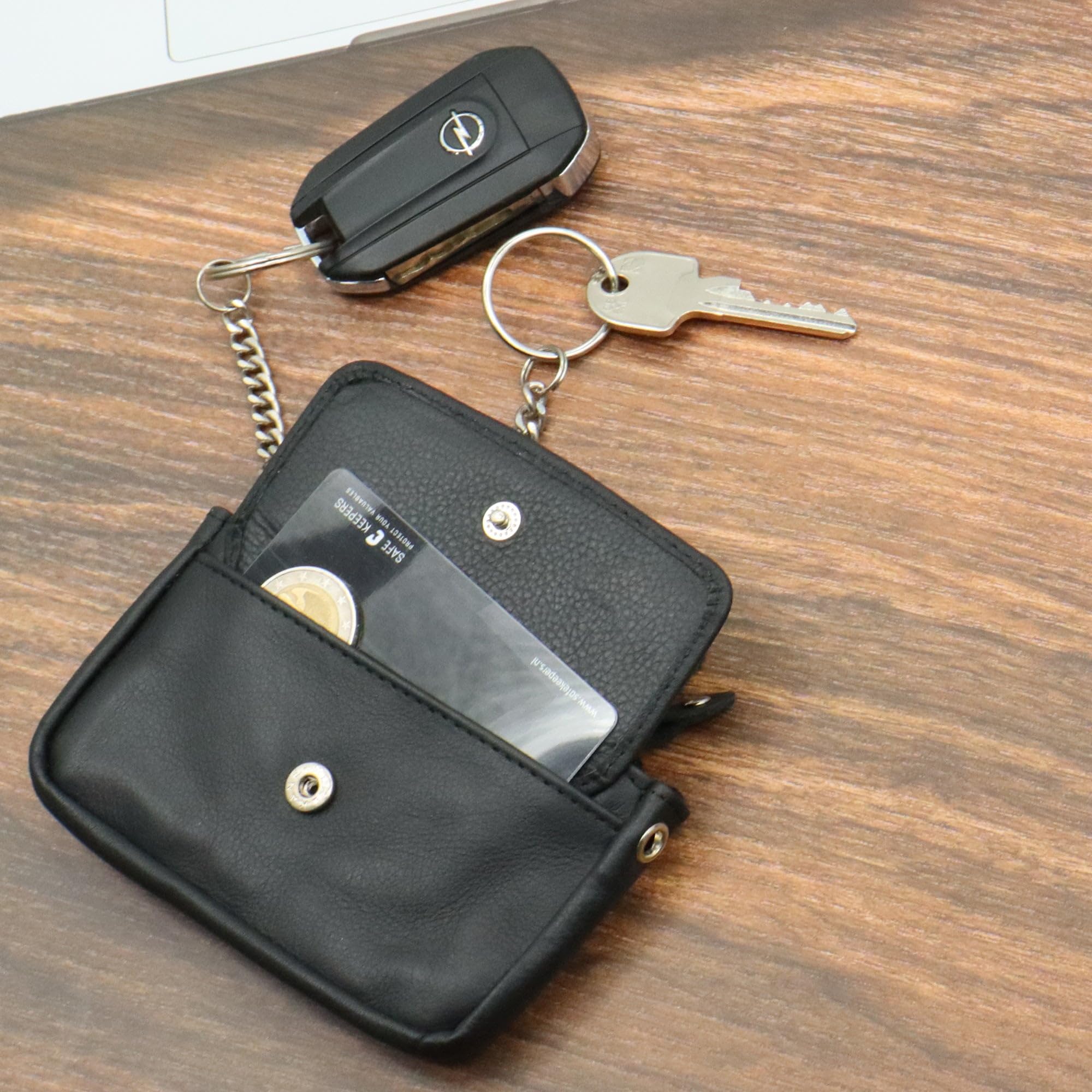 Safekeepers Etui Porte Clefs – Pochette Zippé – Porte-Clés Cuir - Homme – Femme