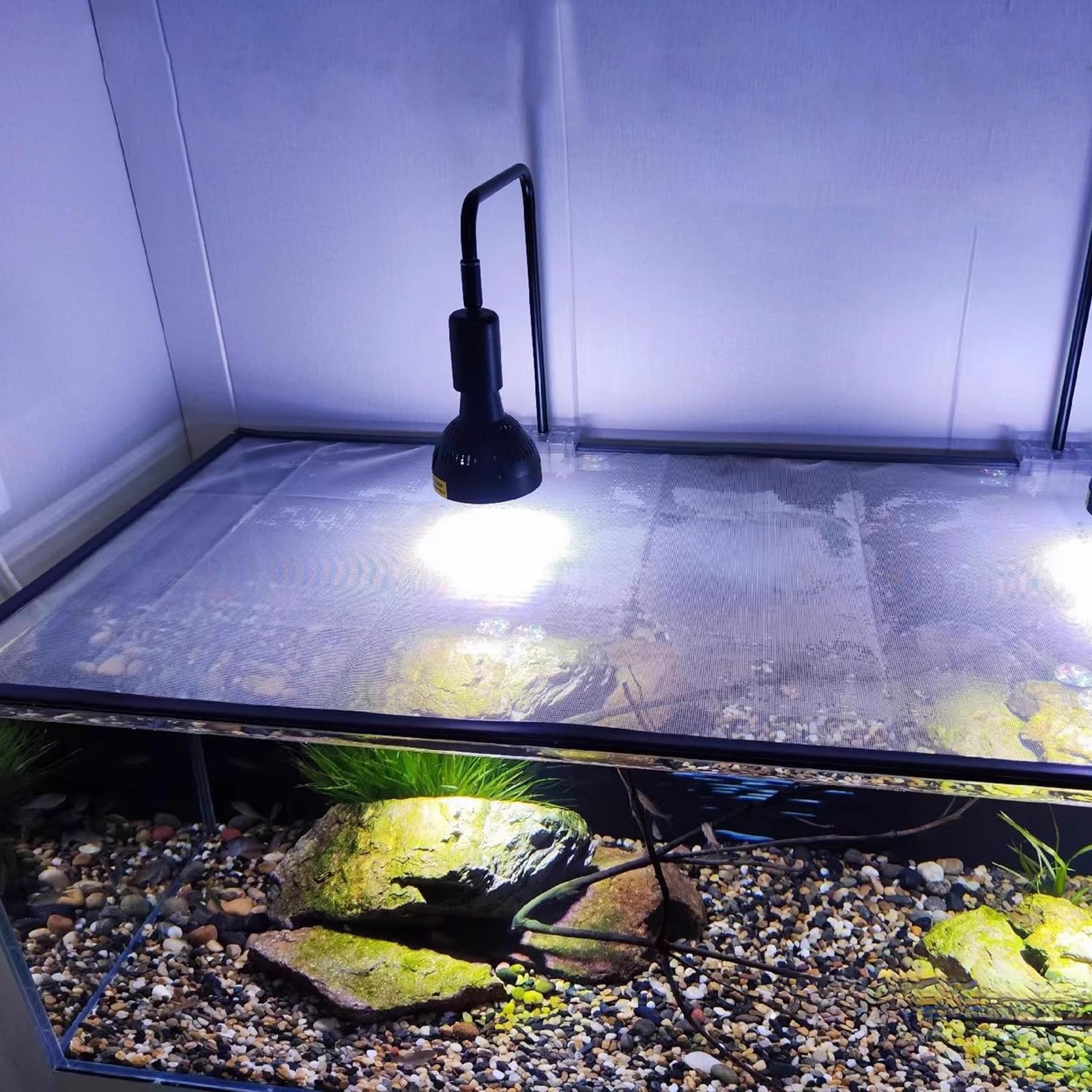 Magnetic Aquarium Anti-Jumping Net Cover Red magnética para Acuario Cubierta de Malla de Atracción Magnética Protege a los Peces Que saltan del Acuario