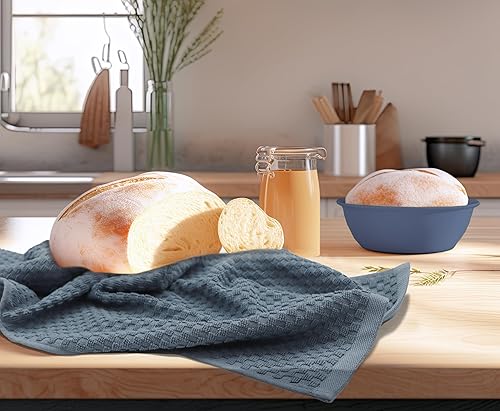 Miniatura 6 de COTTON CRAFT Amazing Kitchen Towel - Juego de 12 toallas de rizo de 100 % algodón, tejido de gofre, suave, absorbente, de secado rápido, de baja