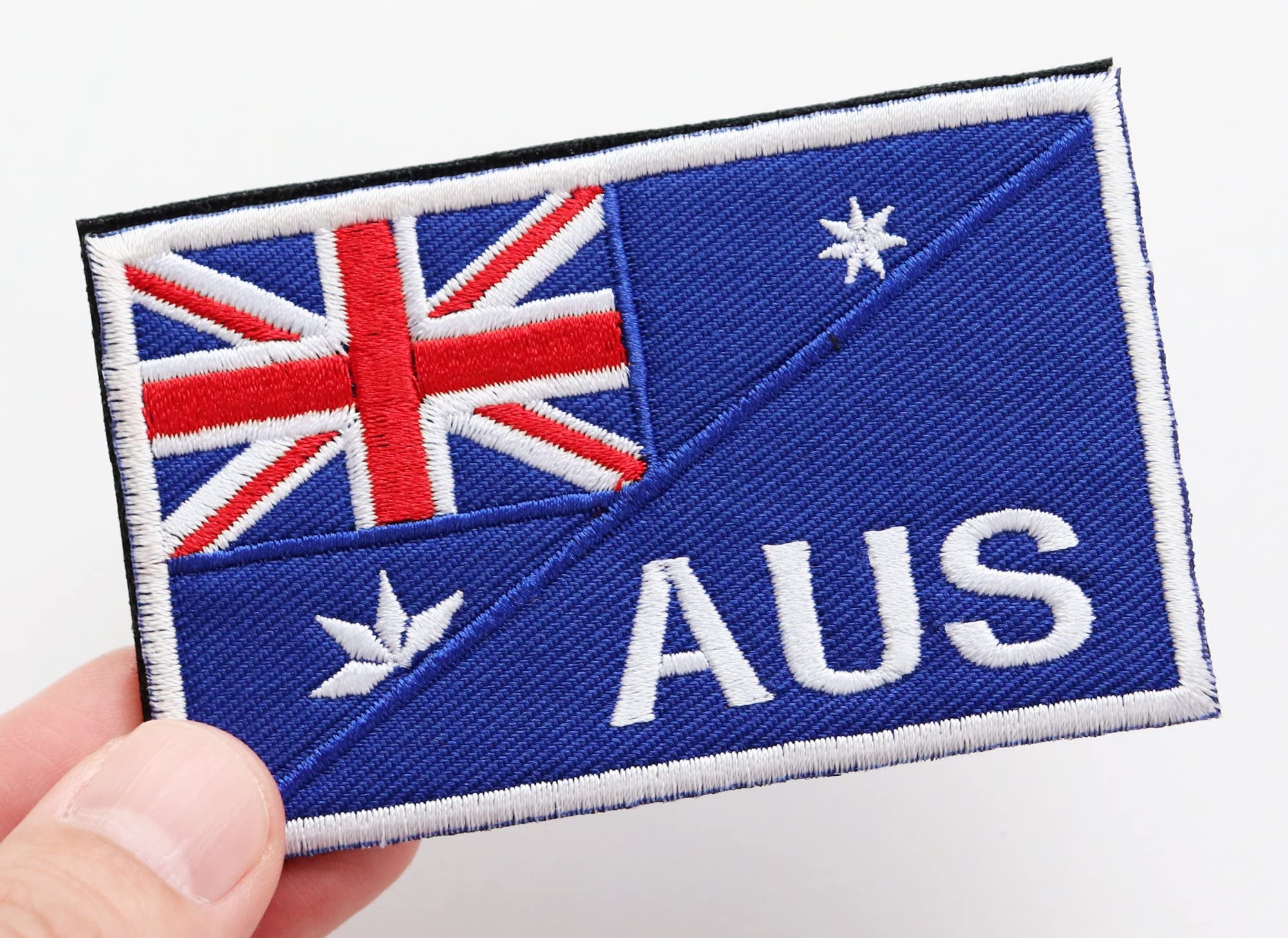 Amazon.co.jp: ワッペン オーストラリア 国旗 AUS マジックテープ
