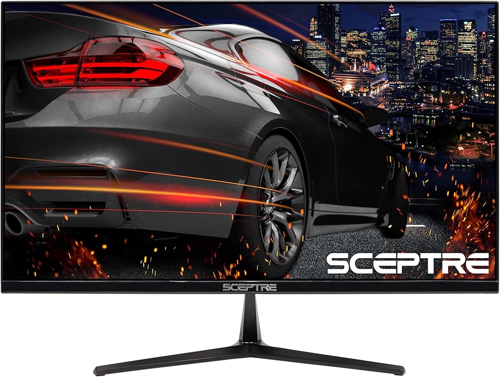 Sceptre E255B-1658A 25" 165Hz 144Hz 1ms AMD FreeSync gaming LED Monitor 2x HDMI 2.0 1x DisplayPort RTS FPS Build-in Speakers, Machine Black - View 1