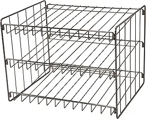 Kitchen Details 3 Tier Can Organizer | Canned Food Storage Rack | Kitchen Cabinet and Pantry Organization | Holds 36 Cans | Space Saving | Onyx
