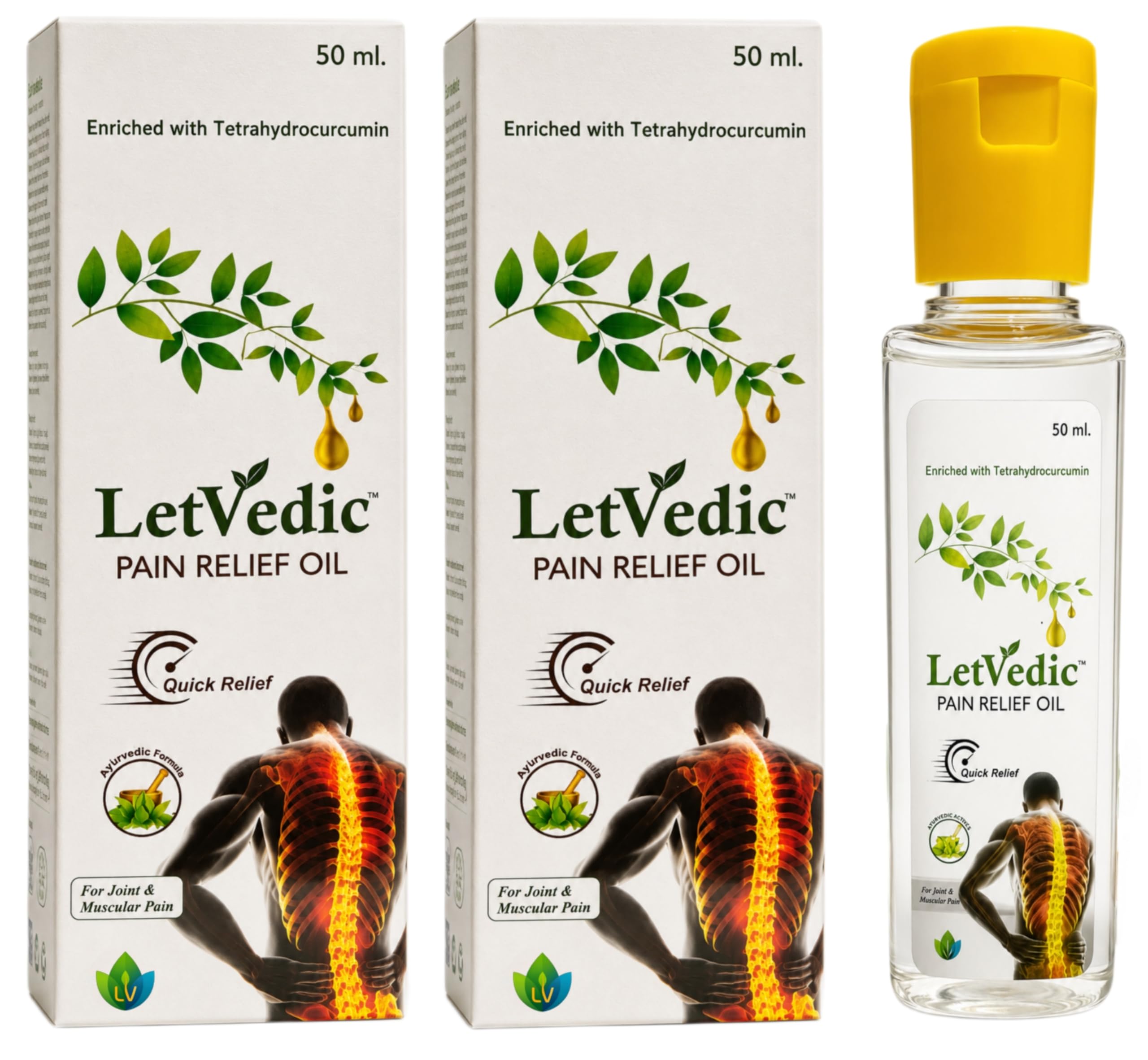 LetVedic Pain Relife Oil | For Joint Pain,Back Pain,Shoulder Pain,Knee Pain,Neck Pain,Ortho Pain,Joint Care,Muscular Pain-image-39