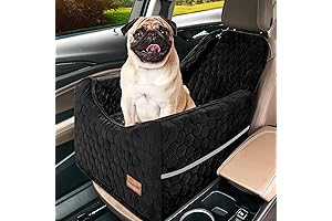 Dog Booster Seat for Back Seat | Elevated Dog Car Seat