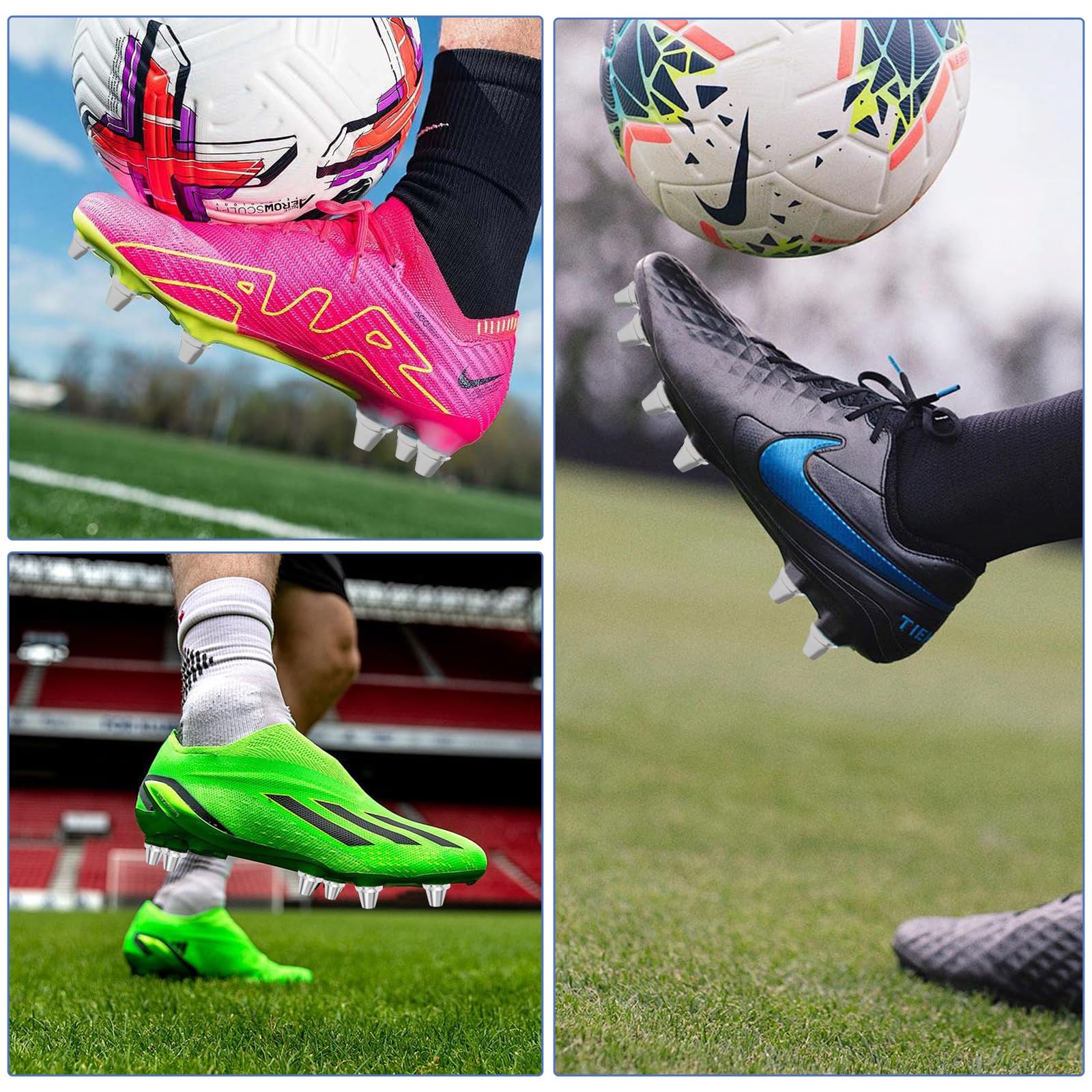 Crampons de Football M5 Compatibles Nike, Alliage d'Aluminium, Antidérapant, 11 mm 13 mm