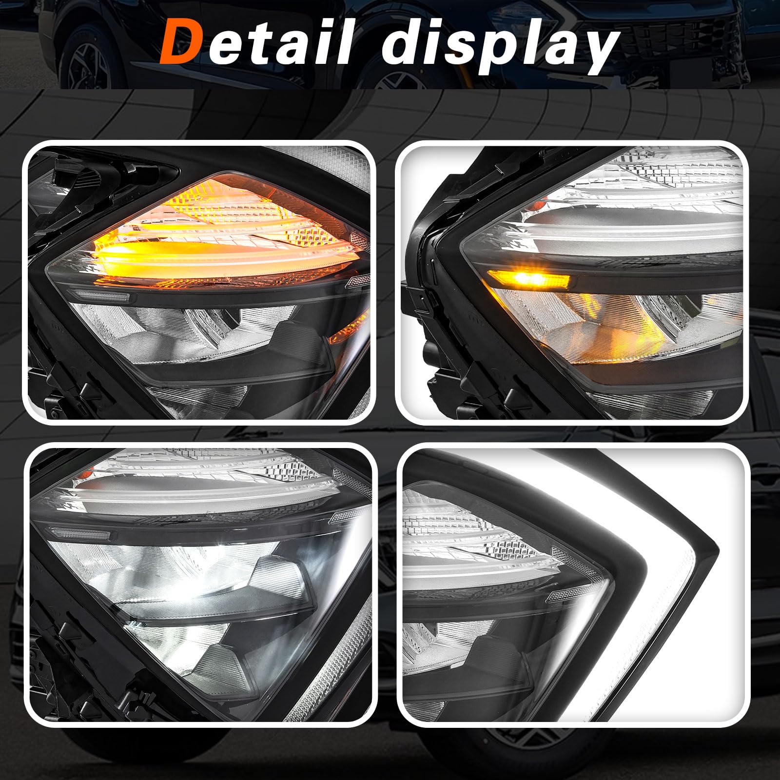 A1992B pro(特別仕様) Amazon.com: Fortpro Headlight Compatible with Peterbilt 388