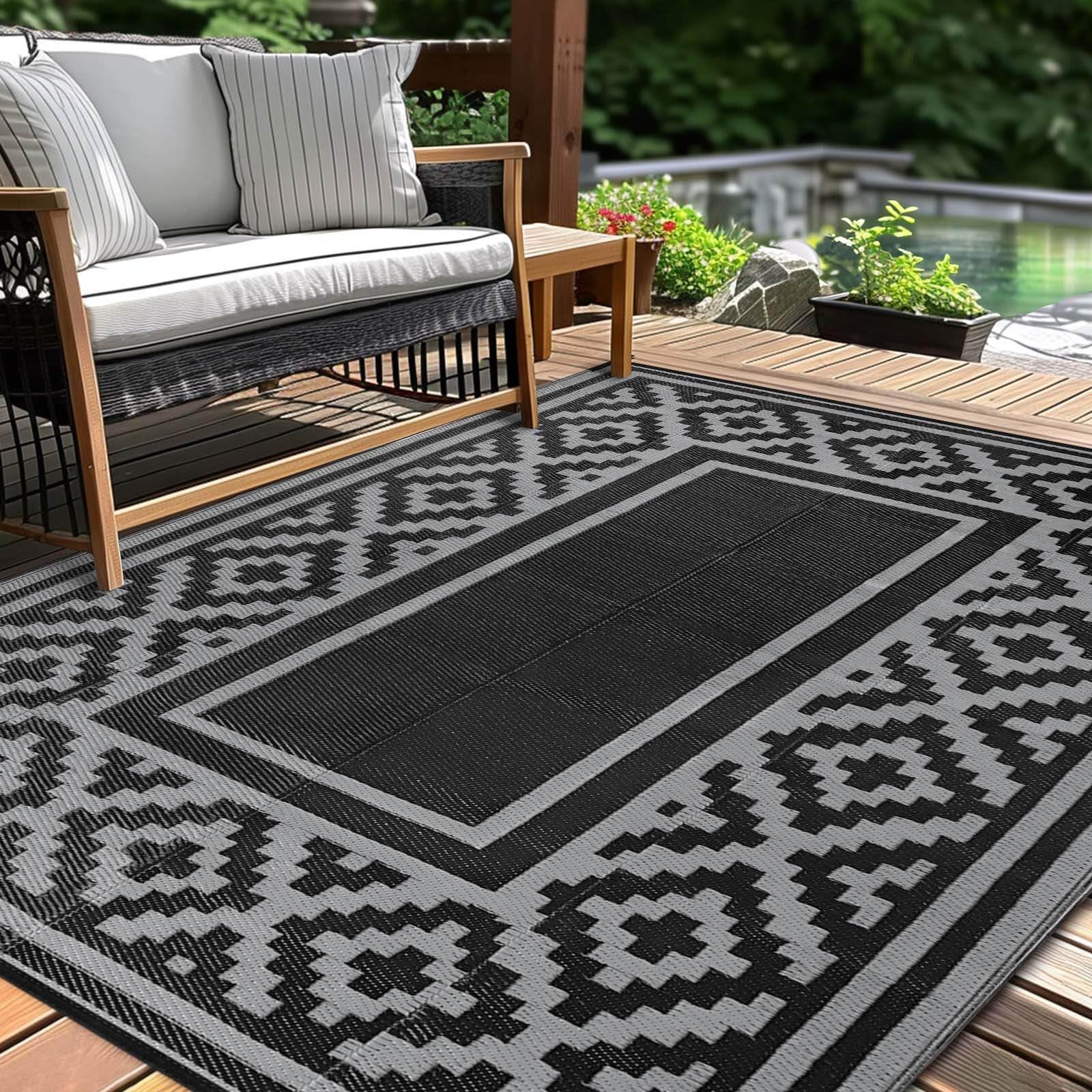 Photo 1 of Kalafun 5'x8' Reversible Outdoor Patio Rug