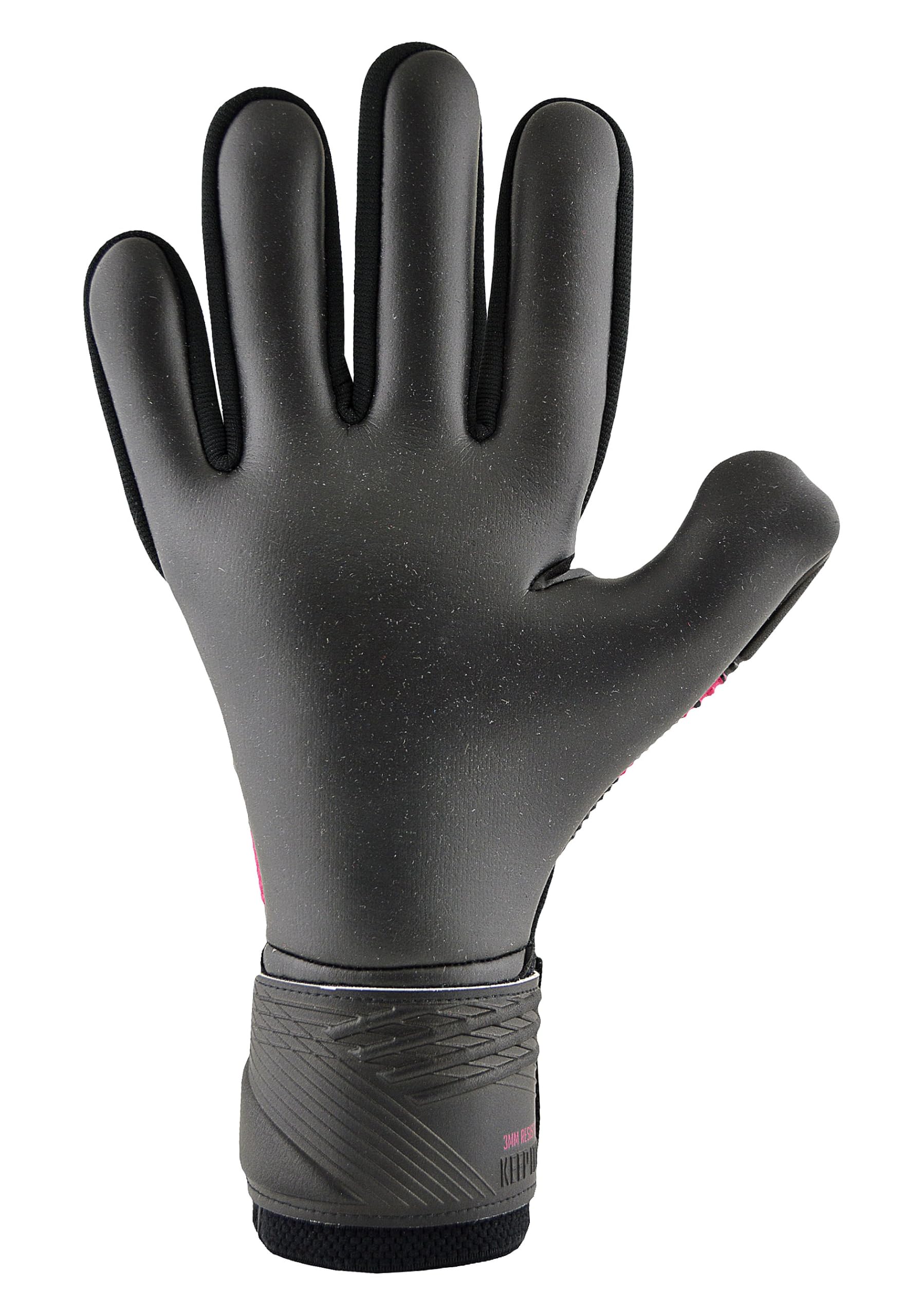KEEPERsport Torwarthandschuhe Varan8 Zone NC Resist ohne Fingerschutz, Fußballhandschuhe, 3mm Resist Claw, mit Lasche - Diverse Größen