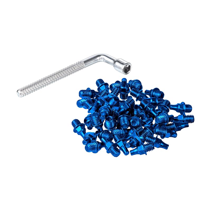 Pinos para pedais Funn Street M4 x 6 mm para Python, Ripper e Mamba, azuis, kit com 50 peças