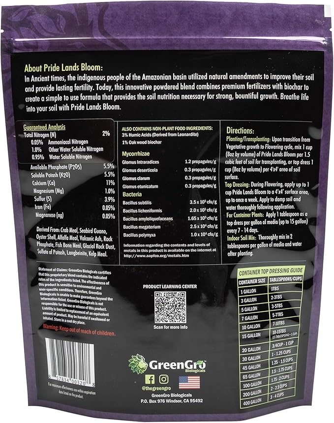 Fertilizante Orgánico Premium para Flores y Plantas 10 lb miniatura 2