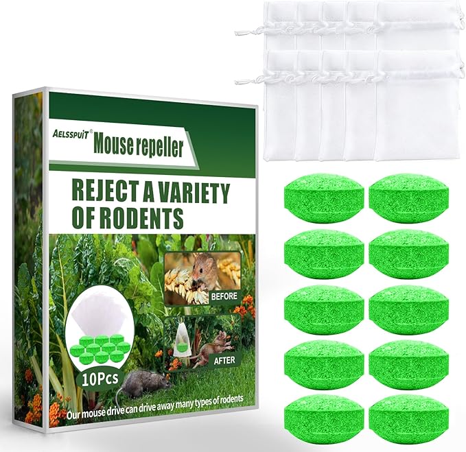 AELSSPUIT Rodent Repellent Balls – Plant-Based Mouse Deterrent for Home & Vehicle